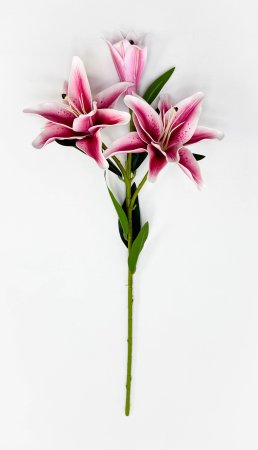 Ветка лилий "Сибирь" розовая