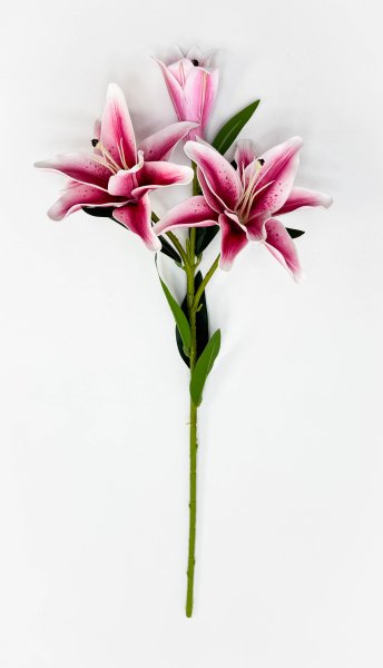 Ветка лилий "Сибирь" розовая