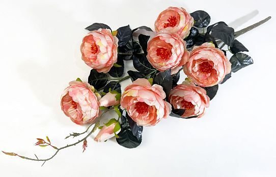 Ветка пиона "Цитрин" 7 цветков 2 бутона от магазина KALINA являющийся официальным дистрибьютором в России 