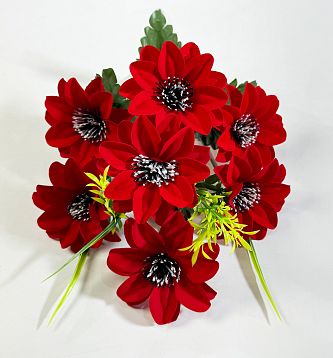 Астра бархатная с черной тычинкой 7 цветков от магазина KALINA являющийся официальным дистрибьютором в России 