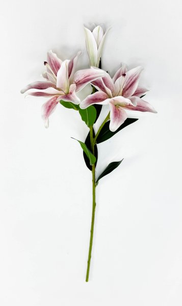 Ветка лилий "Сибирь" нежно-розовая