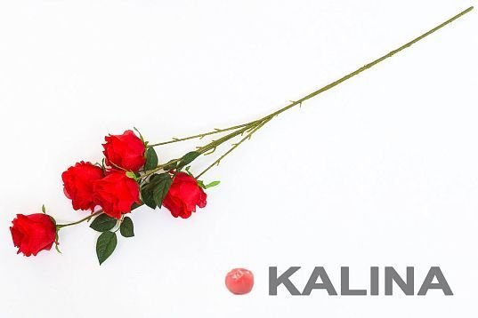 Ветка розы София 5 цветков от магазина KALINA являющийся официальным дистрибьютором в России 