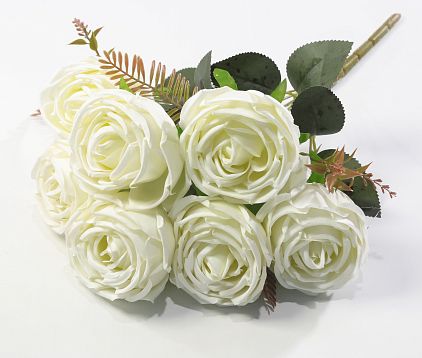 Букет роз Помпонелла" молочный 7 цветков от магазина KALINA являющийся официальным дистрибьютором в России 