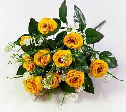 Роза «Шарм» 12 цветков искусственная от магазина KALINA являющийся официальным дистрибьютором в России 