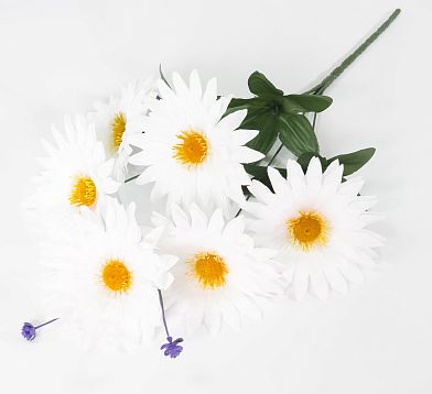 Букет ромашек "Белый ковер" 6 цветков от магазина KALINA являющийся официальным дистрибьютором в России 