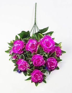 Букет роз "Любава" 9 цветков от магазина KALINA являющийся официальным дистрибьютором в России 