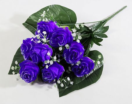 Роза "Атланта" с гипсофиллой 9 цветков от магазина KALINA являющийся официальным дистрибьютором в России 