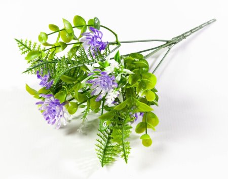 Букет астры с папоротником