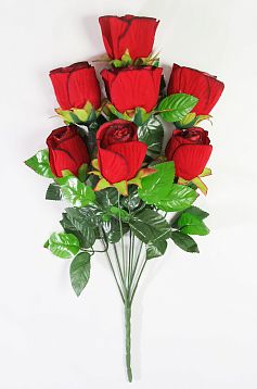 Букет бархатных роз "Феерия" 7 веток от магазина KALINA являющийся официальным дистрибьютором в России 