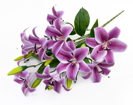 Ветка лилии "Грандиозная" 9 цветков