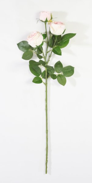 Ветка розы 3 цветка с латексным покрытием "Ла Перла"