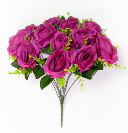 Букет розы Радуга 12 веток 12 цветков