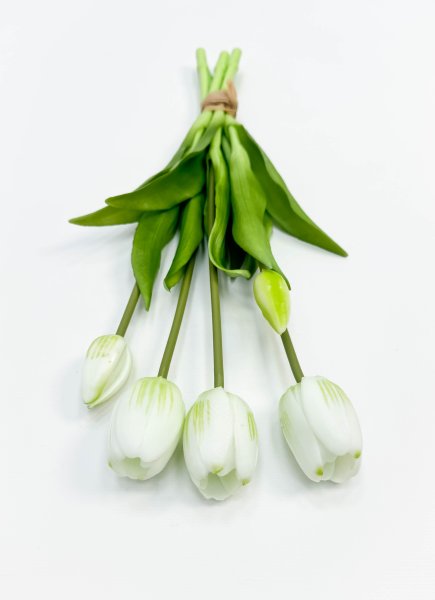 Тюльпаны белые 40 см