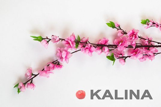 Ветка сакуры 50 цветков от магазина KALINA являющийся официальным дистрибьютором в России 