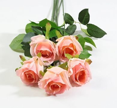 Роза с латексным покрытием коралл от магазина KALINA являющийся официальным дистрибьютором в России 