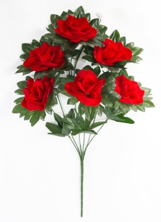 Роза "Красный остров" 6 цветков