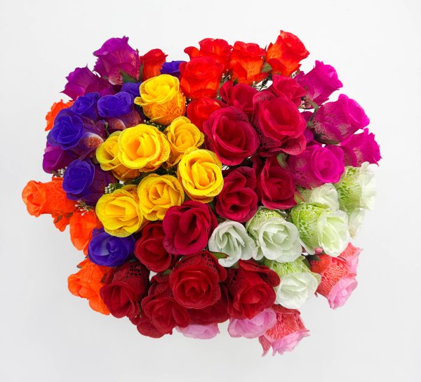 Роза "Алмаз" 7 цветков