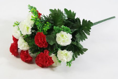 Гвоздика 18 цветков "Ванила"