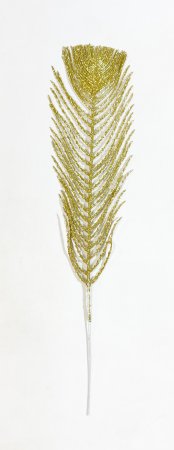 Перо павлина золото