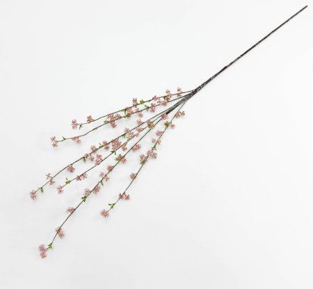 Ветка декоративная "Мелкоцвет" розовая