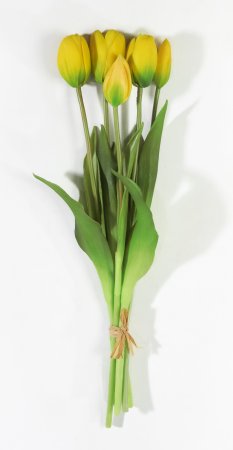 Букет тюльпанов 3+2 желтые