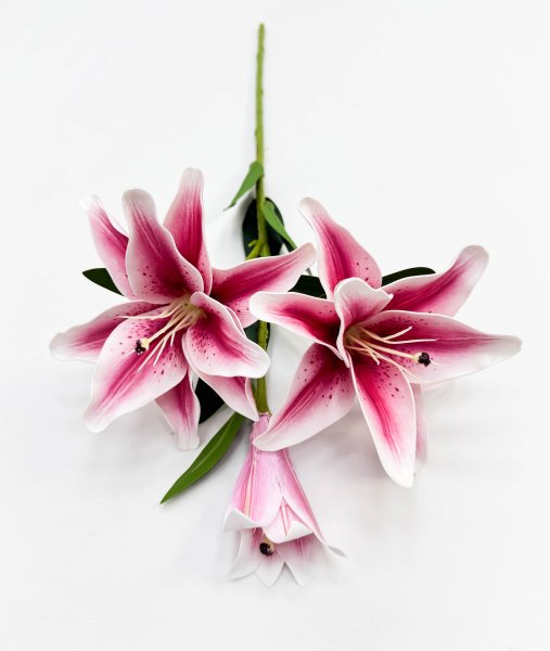 Ветка лилий "Сибирь" розовая