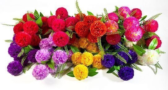 Букет хризантем "Сфера" 8 цветков от магазина KALINA являющийся официальным дистрибьютором в России 