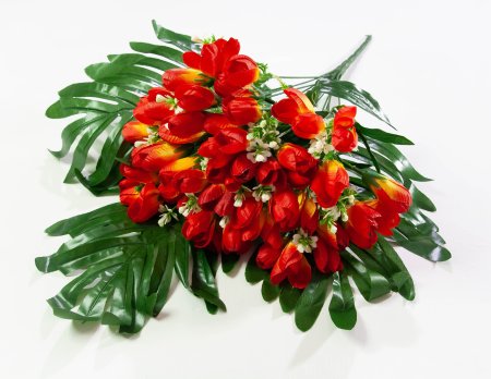 Крокус с листом пальмы 54 цветка