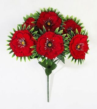 Букет георгина "Дончанка" 6 цветков от магазина KALINA являющийся официальным дистрибьютором в России 