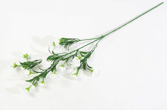 Ветка гвоздики 20 цветков белая от магазина KALINA являющийся официальным дистрибьютором в России 
