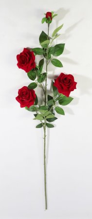 Ветка с бархатными розами Салют