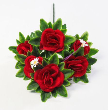 Бархатная роза "Фирузе" 6 цветков