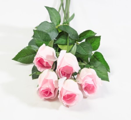 Роза с латексным покрытием малая светло-розовая