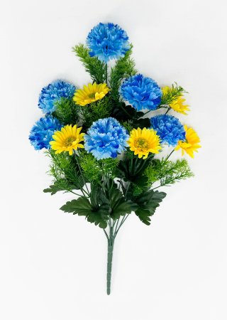 Хризантема с ромашкой «Цветочный коктейль» 11 цветков 