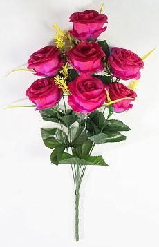 Роза "Солнечная" 7 цветков от магазина KALINA являющийся официальным дистрибьютором в России 