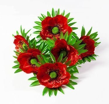 Букет маков 6 цветков от магазина KALINA являющийся официальным дистрибьютором в России 
