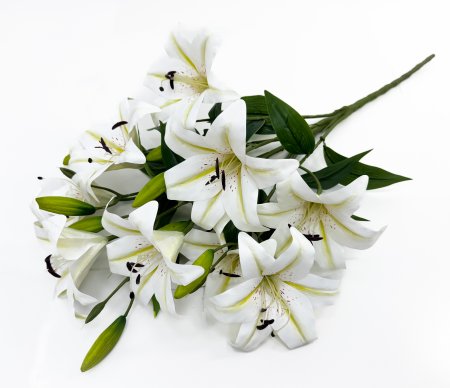Ветка лилии "Грандиозная" 9 цветков