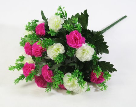 Гвоздика 18 цветков "Ванила"