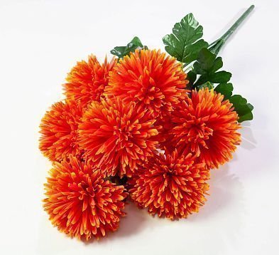 Букет хризантем "Сатин" 7 цветков от магазина KALINA являющийся официальным дистрибьютором в России 