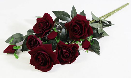 Ветка розы "Авеста" 4 цветка 4 бутона от магазина KALINA являющийся официальным дистрибьютором в России 