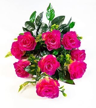 Букет роз "Нефрит" 9 цветков от магазина KALINA являющийся официальным дистрибьютором в России 