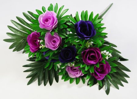 Букет роз "Бурбон" 9 цветков