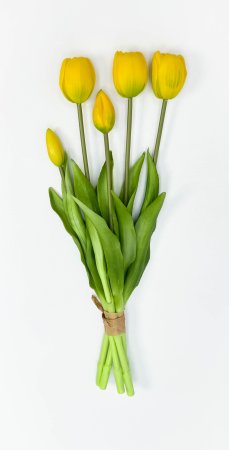 Тюльпаны желтые 40 см