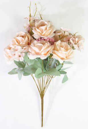 Букет роз Дилара персик 13 веток