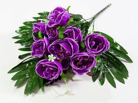 Пион "Пьер де рос" 9 цветков от магазина KALINA являющийся официальным дистрибьютором в России 