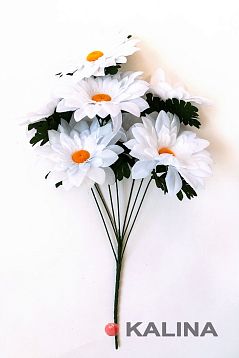 Букет ромашки крупной 7 веток  7 цветков от магазина KALINA являющийся официальным дистрибьютором в России 