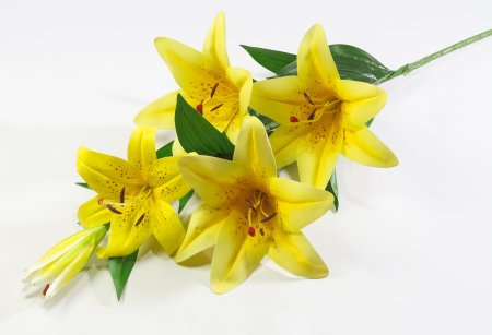 Ветка больших лилий из латекса