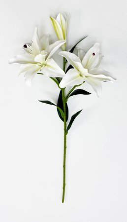 Ветка лилий "Сибирь" белая