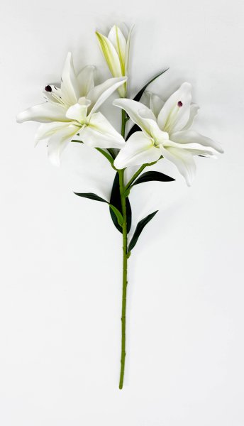 Ветка лилий "Сибирь" белая