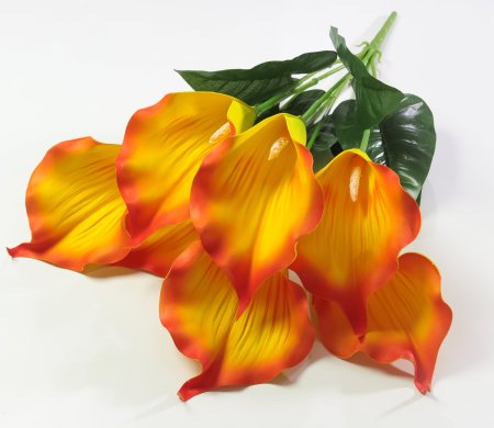 Букет Калл из латекса 7 цветков